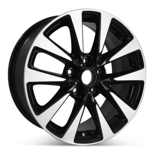 New 17" x 7.5" Alloy Replacement Wheel for Nissan Altima 2016 2017 2018 Machined W/ Black Rim 62719